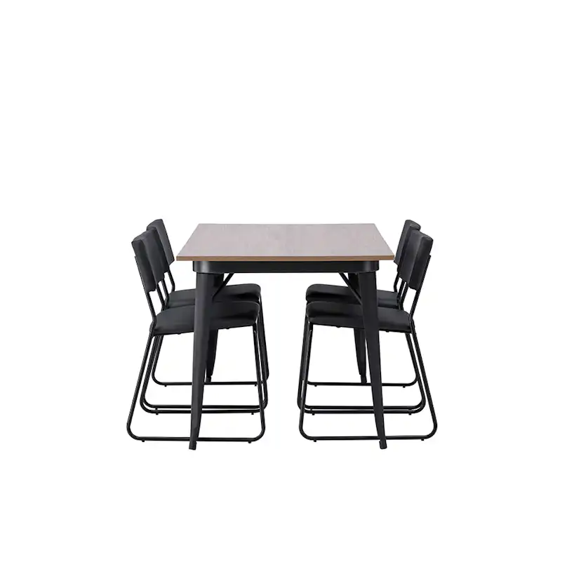 Matgrupp Venture Home Tempe 140 cm med 4 Kenth Stolar