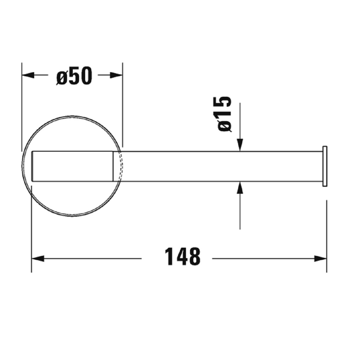 Toalettpappershållare Duravit Starck T 009937