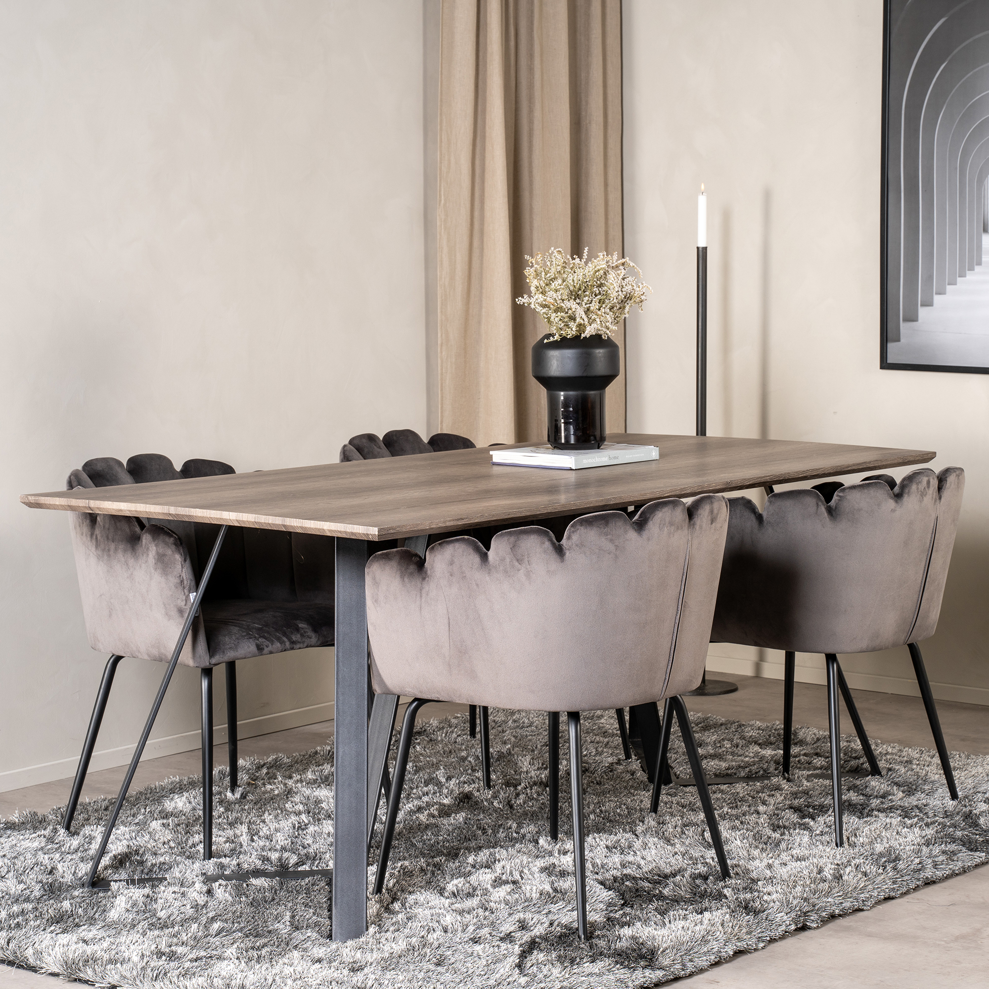 Matgrupp furniture/fashion Madde med 4 Limhamn Stolar