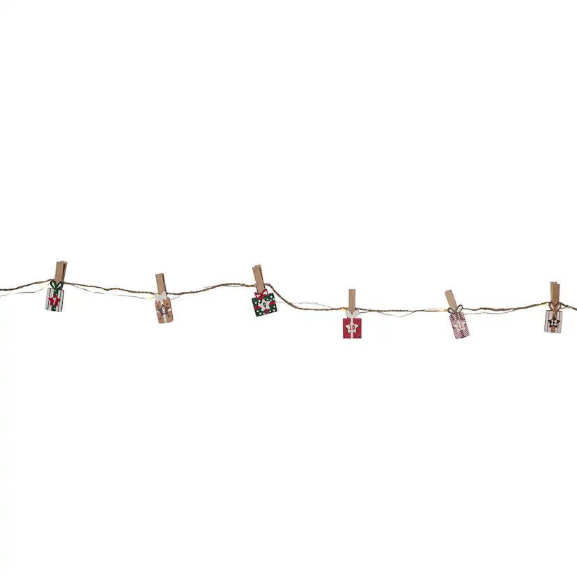 Ljusslinga Star Trading Clippy Advent LED Batteridriven