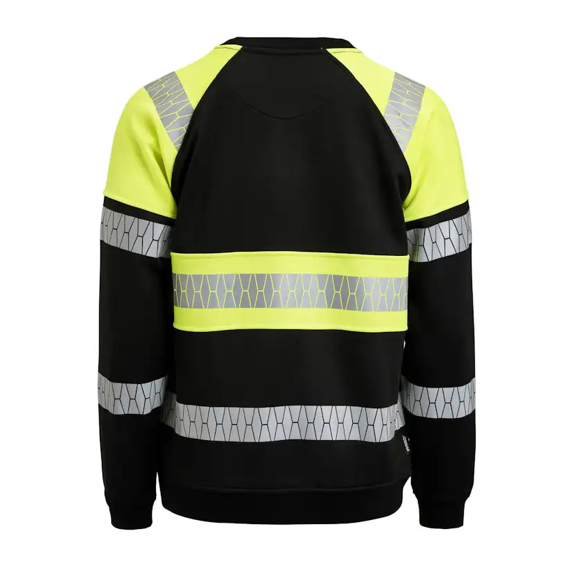 Sweatshirt Jobman Varsel Svart/Gul V