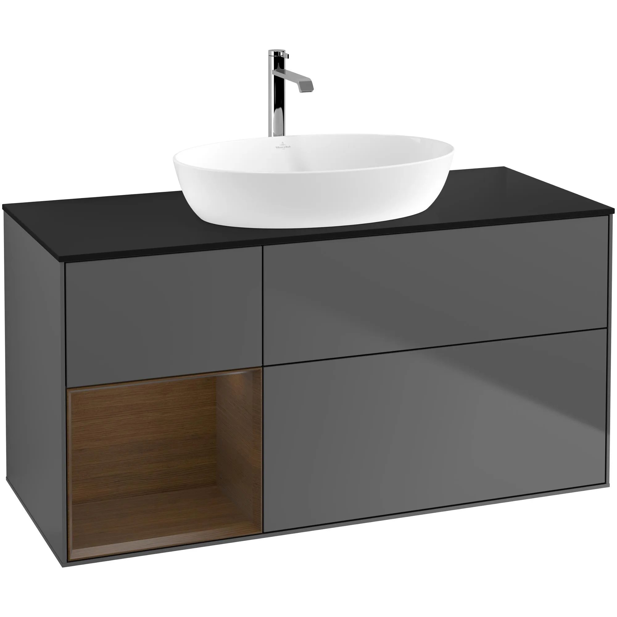Tvättställsskåp Villeroy & Boch Finion med 3 Lådor Hylla och Bänkskiva för Fristående Tvättställ från Artis & Collaro