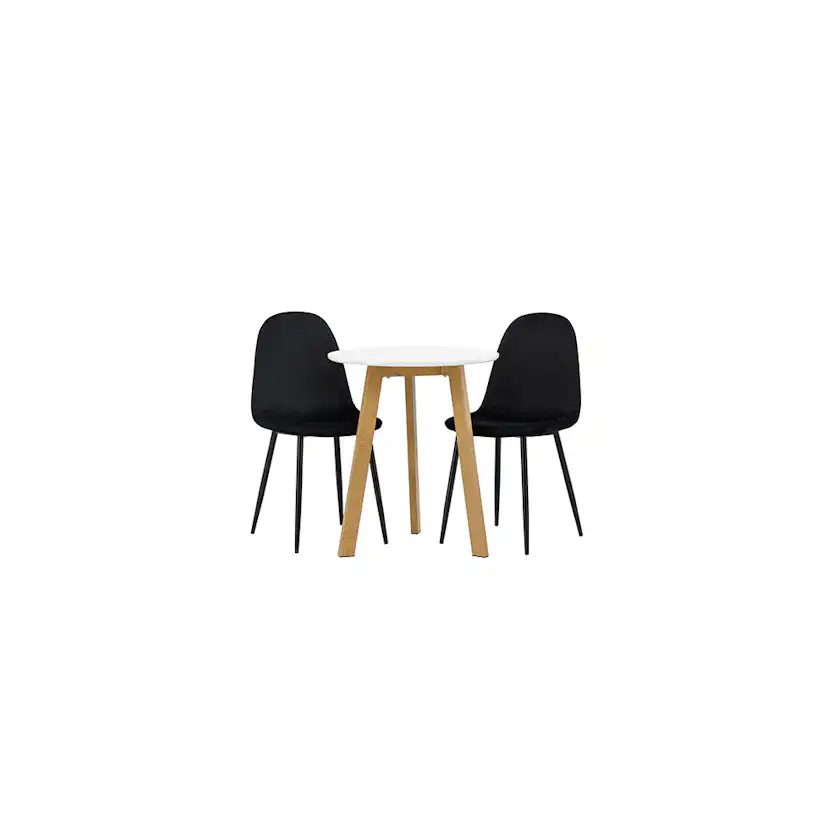 Matgrupp Venture Home Leonora Ø65 cm med 2 st Polar stolar