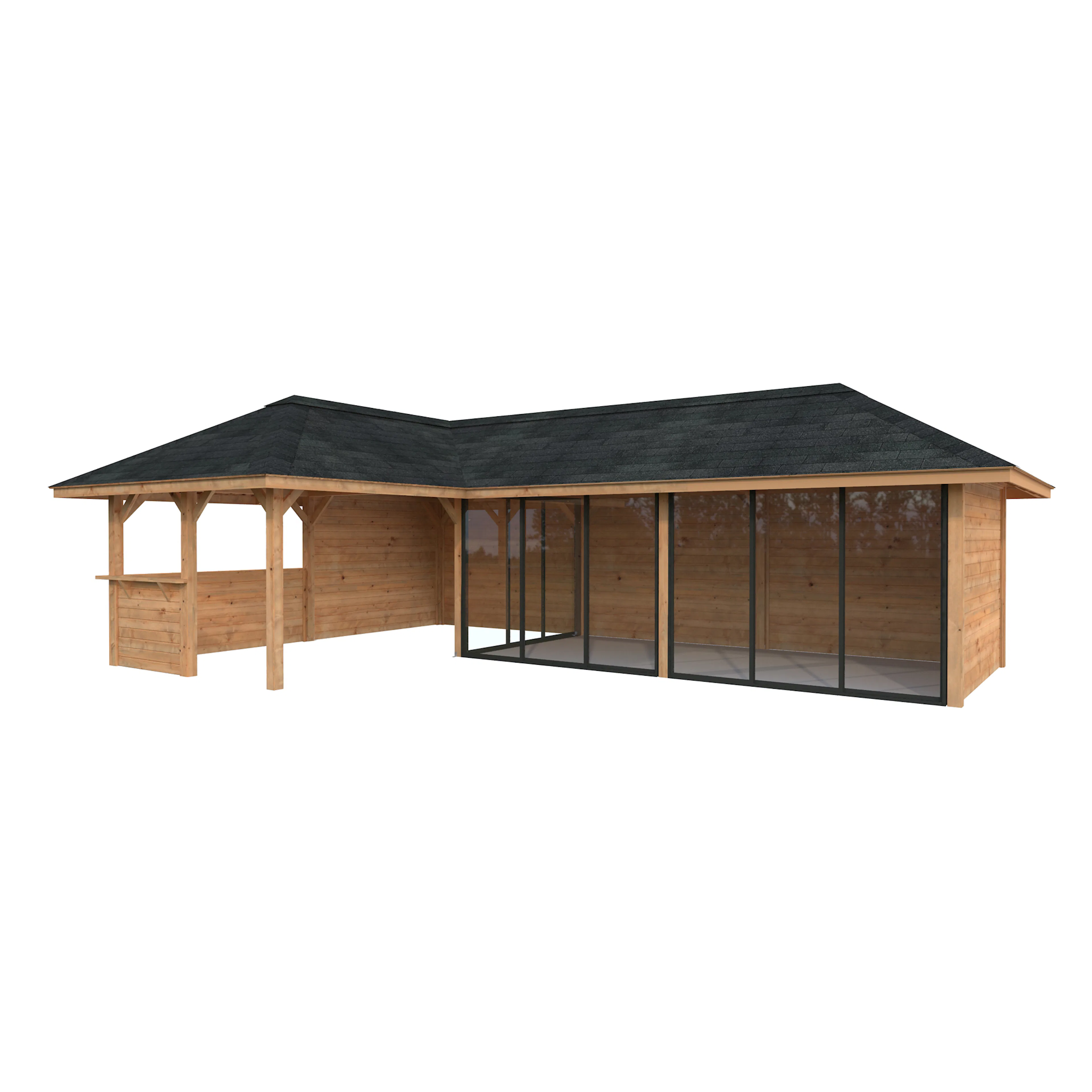 Bianca 33,2 m2 Set 220 Slide BNDIP Brun impregnerad