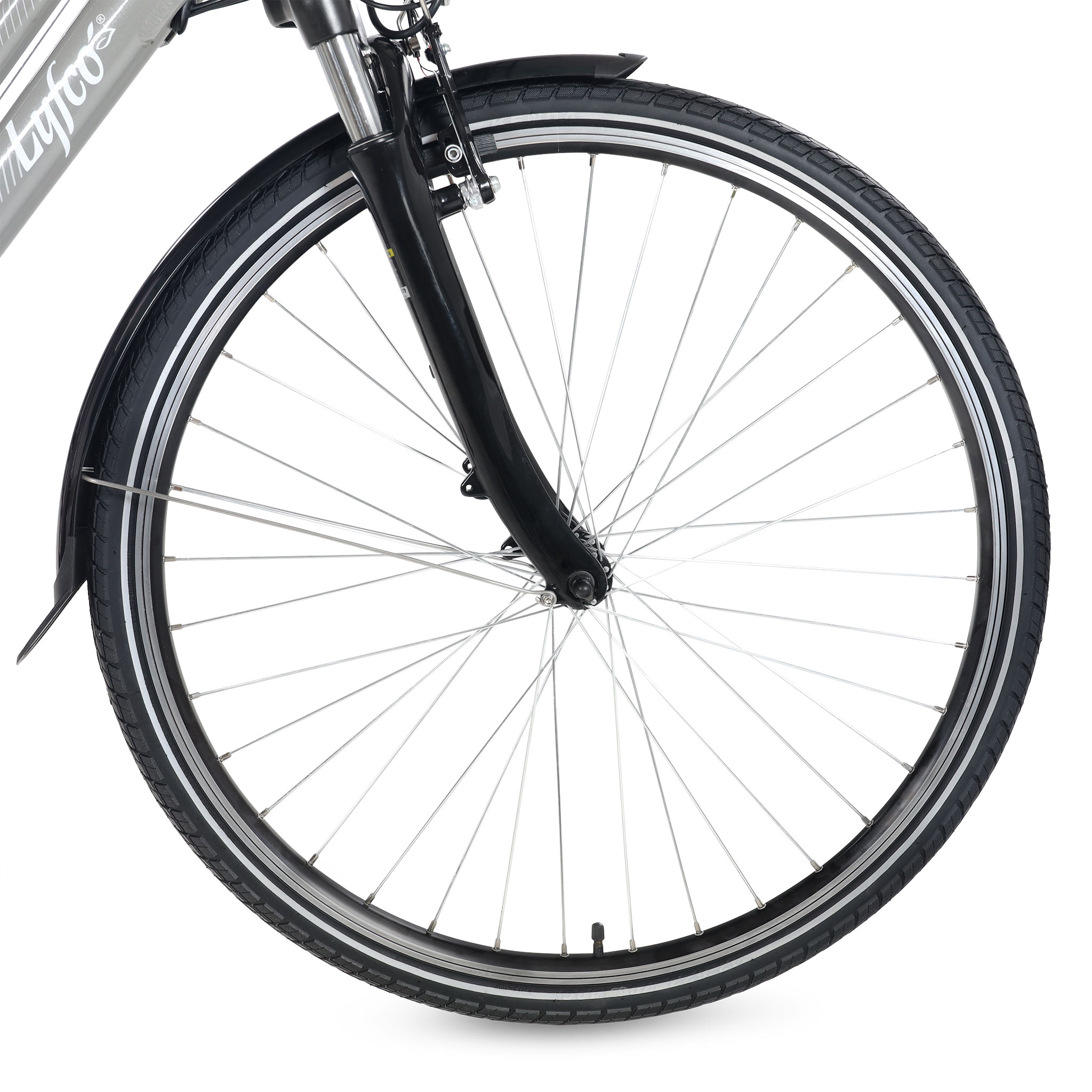 Elcykel Lyfco Dam 28" - Ellen 13 Ah Silver