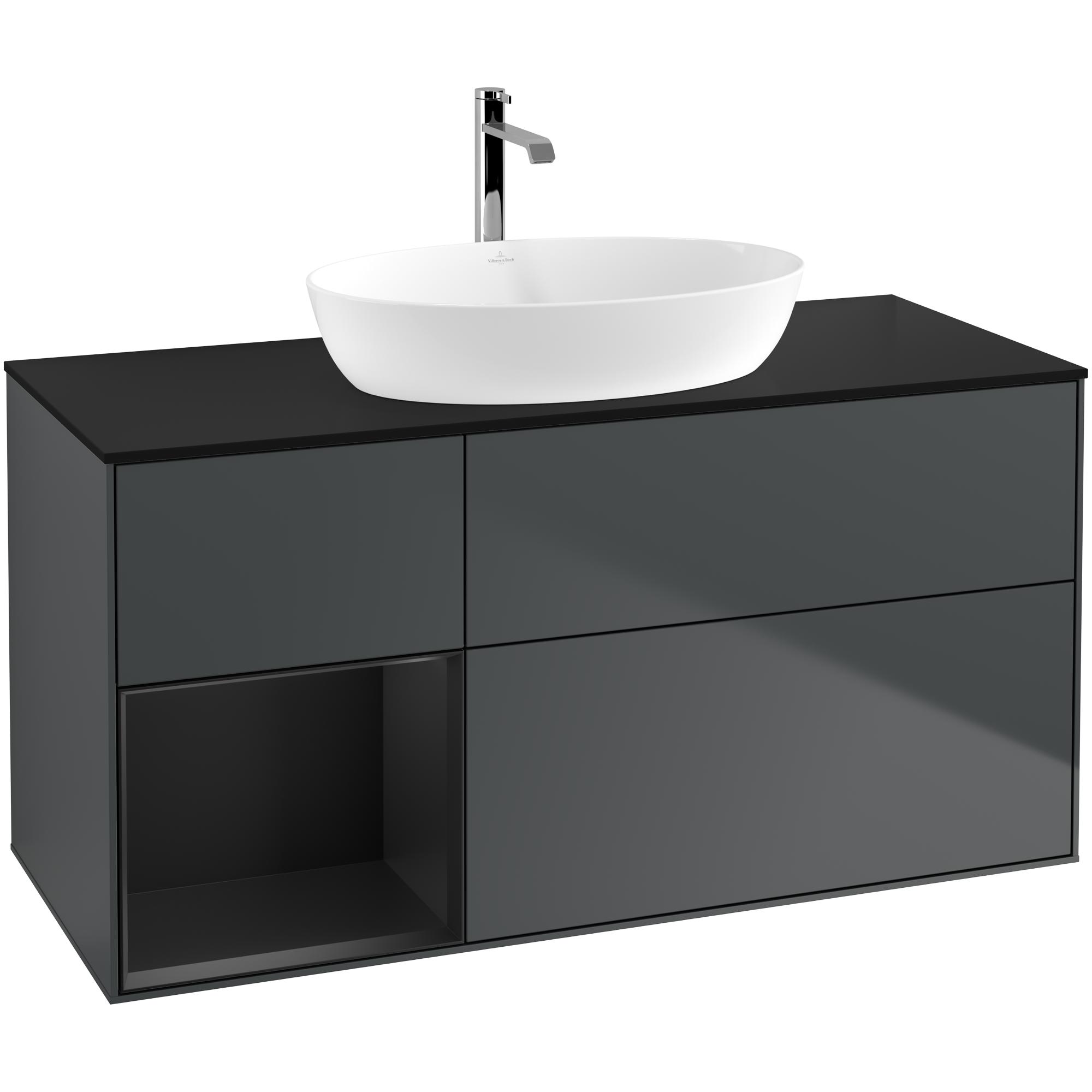 Tvättställsskåp Villeroy & Boch Finion med 3 Lådor Hylla och Bänkskiva för Fristående Tvättställ från Artis & Collaro