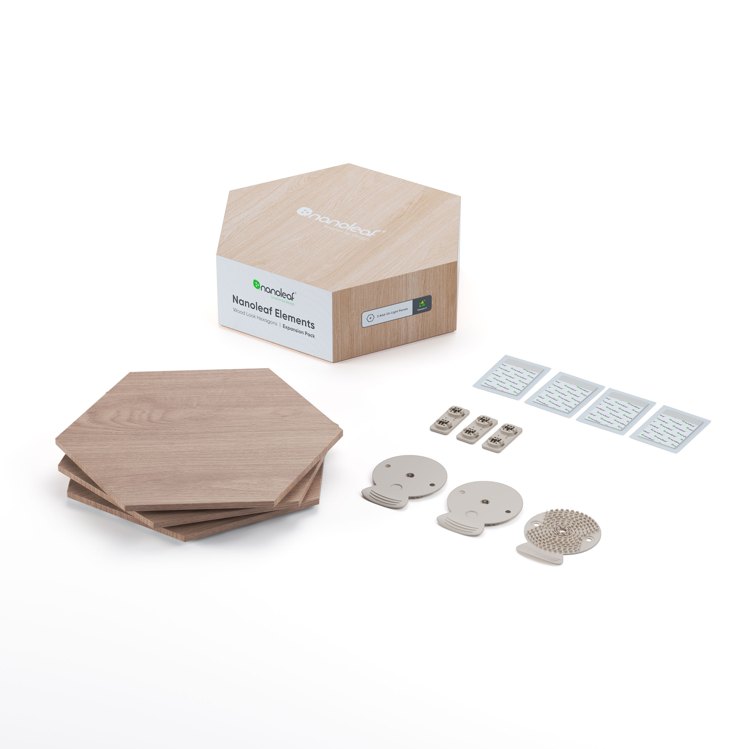Belysningssystem Nanoleaf Elements Hexagons Expansionspaket 3-pack