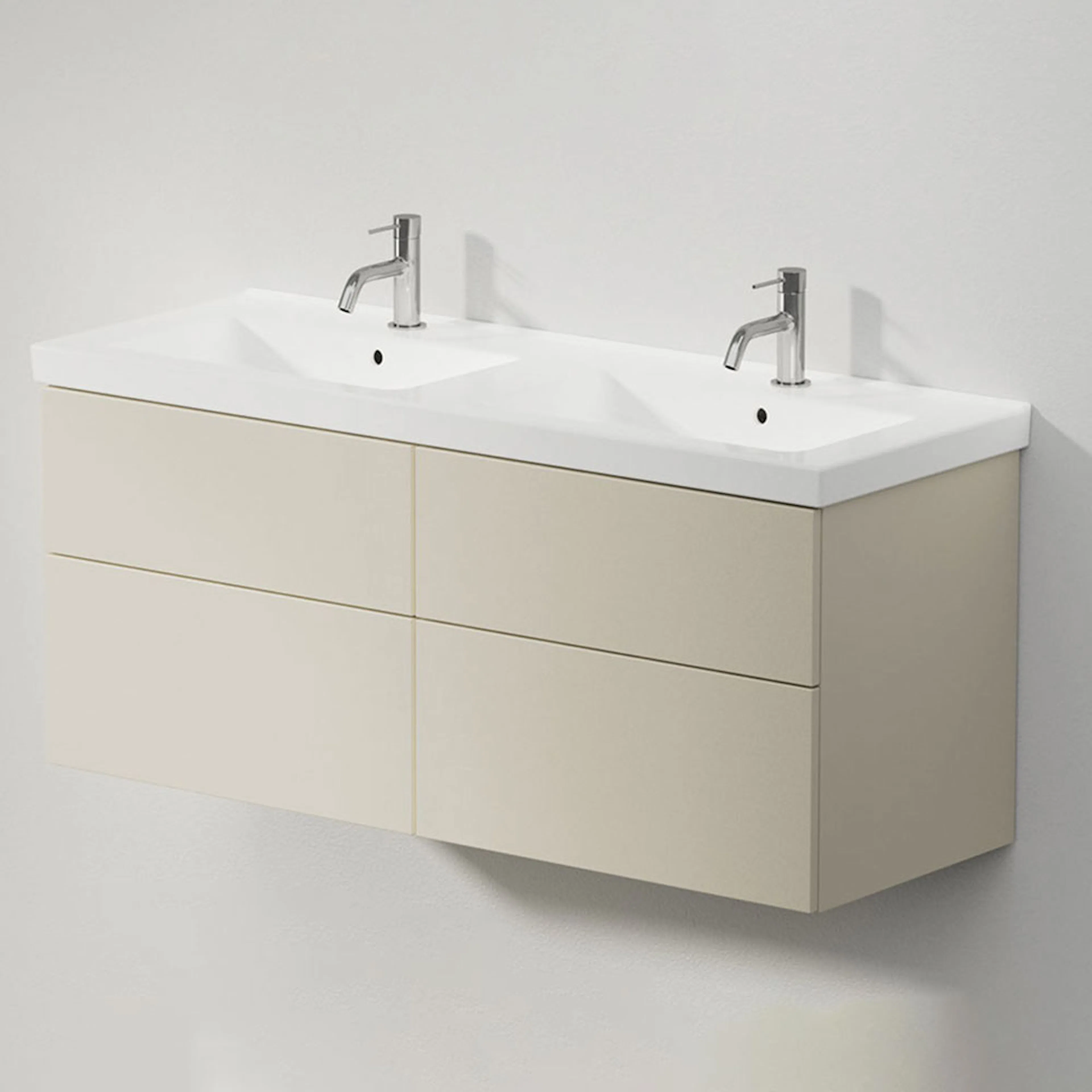 VISKAN Solid 120 D, Light Sand, 4 Lådor, 1180x490x425 mm Light Sand
