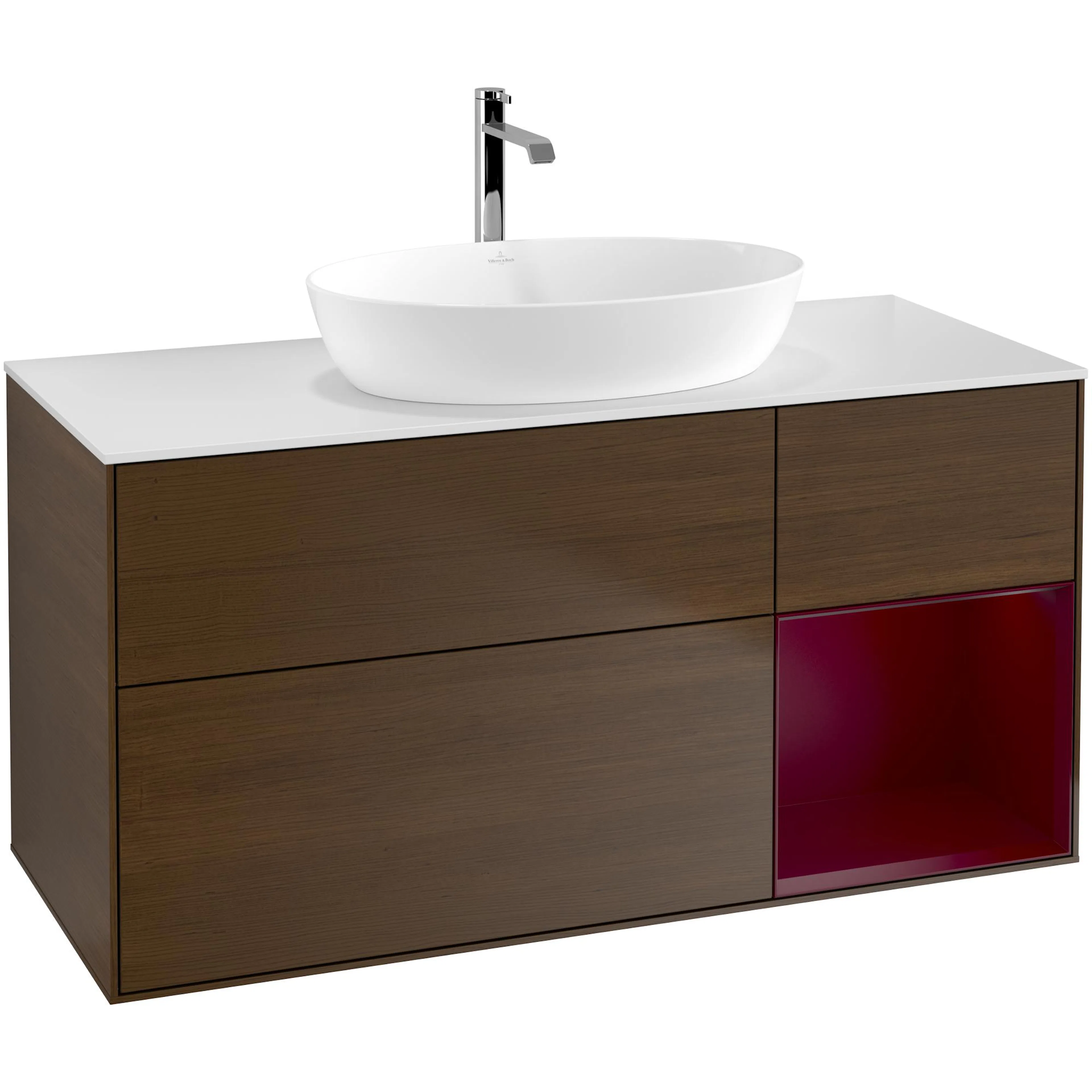 Tvättställsskåp Villeroy & Boch Finion med 3 Lådor Hylla och Bänkskiva för Fristående Tvättställ från Artis & Collaro