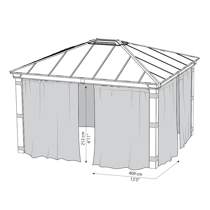 Gardinset Canopia by Palram till Dallas 4300