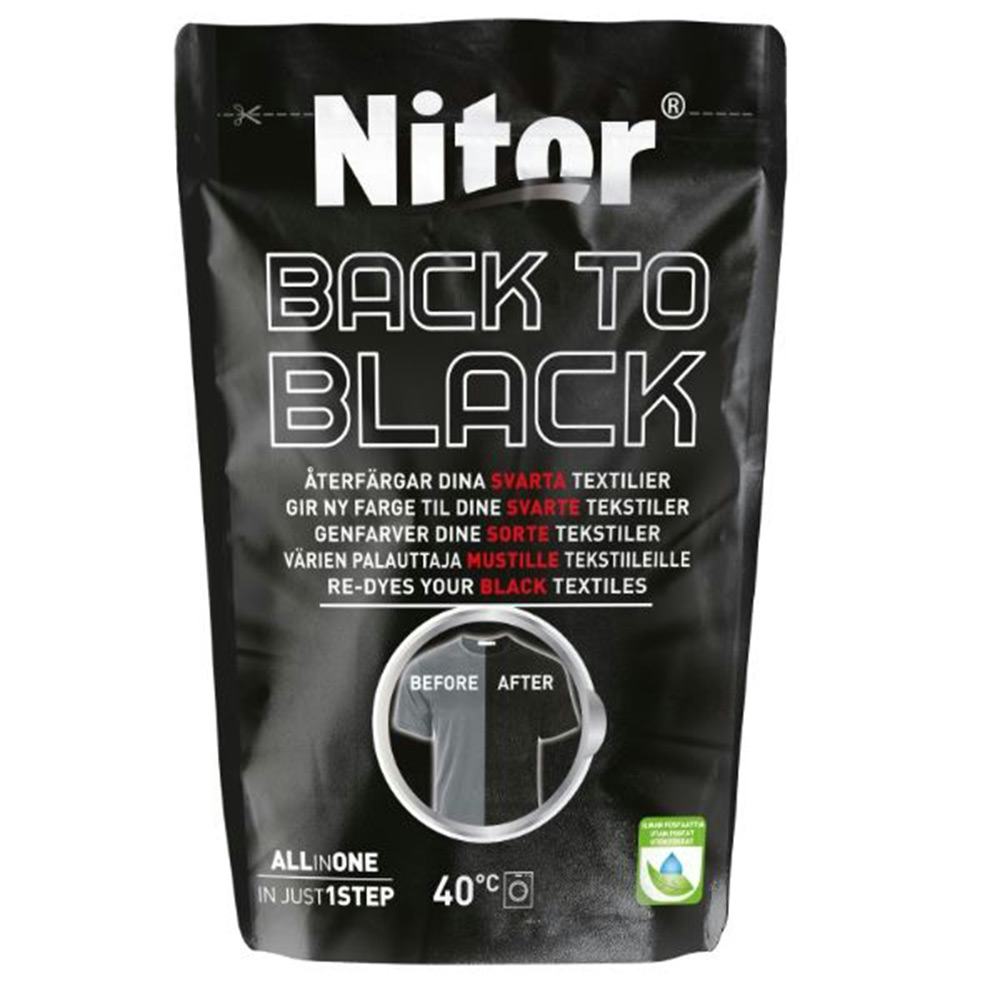 Återfärgning Fixor by Nitor Back To Black, Svart