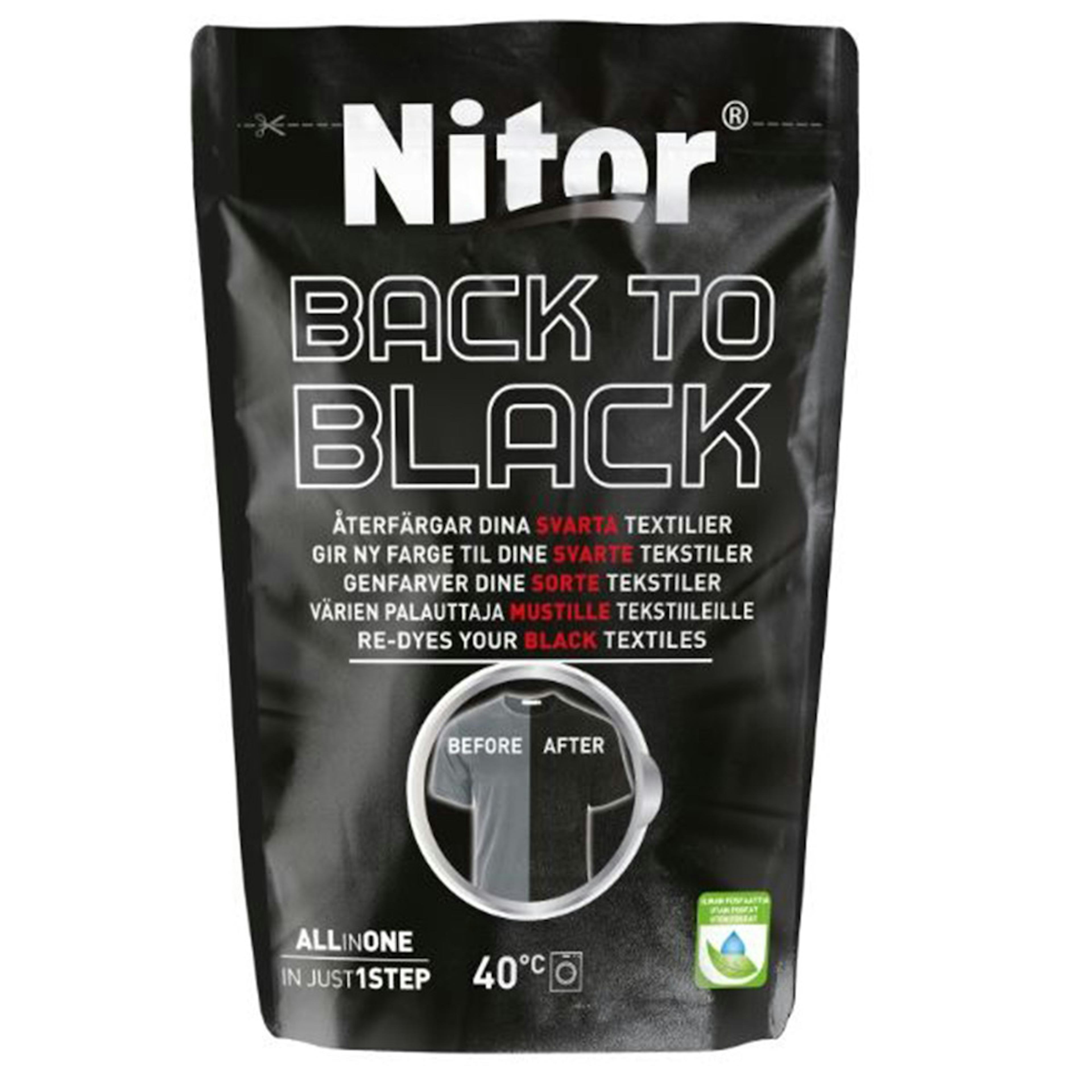 Återfärgning Fixor by Nitor Back To Black, Svart