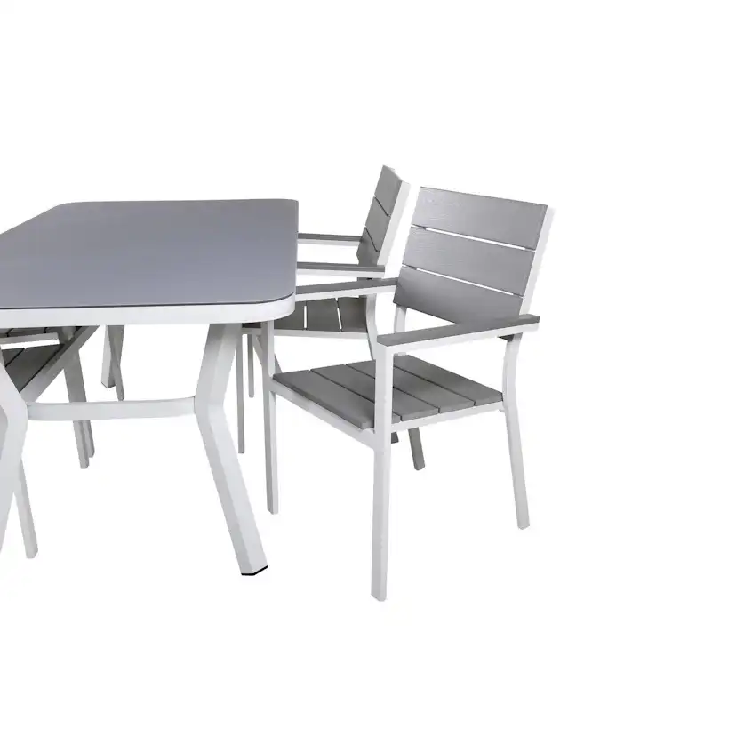 Matgrupp Venture Home Virya Matgrupp Utomhus 160cm med 4 Levels Stapelbara Matstolar