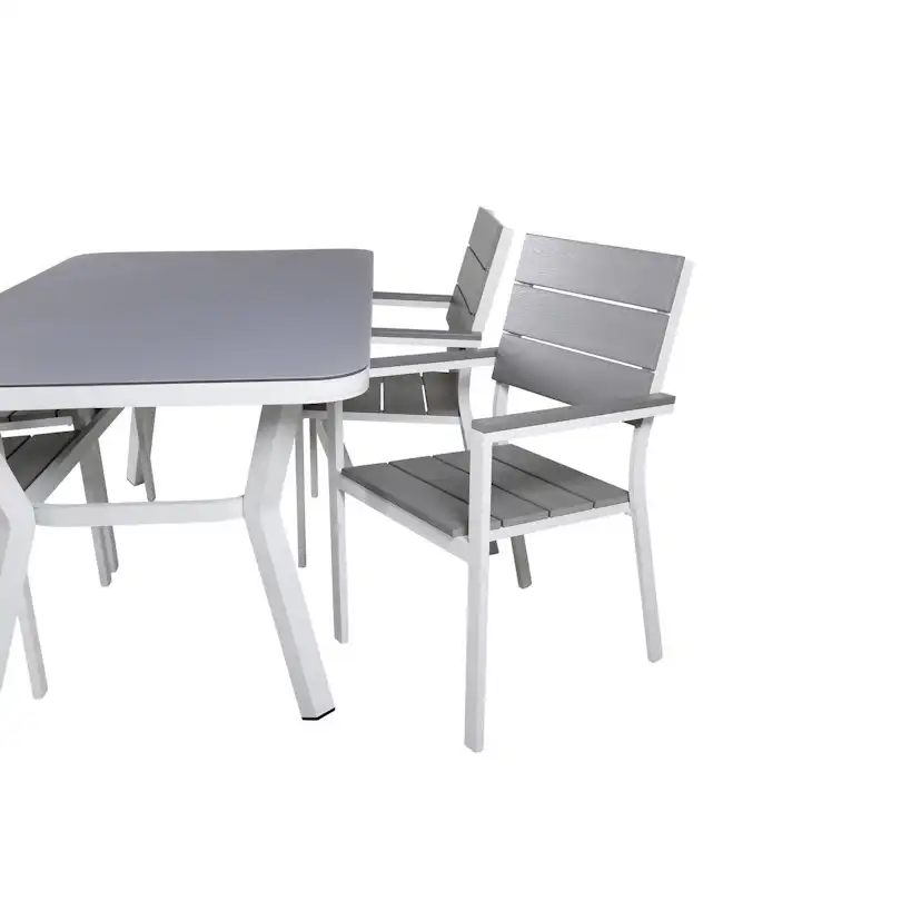 Matgrupp Venture Home Virya Matgrupp Utomhus 160cm med 4 Levels Stapelbara Matstolar