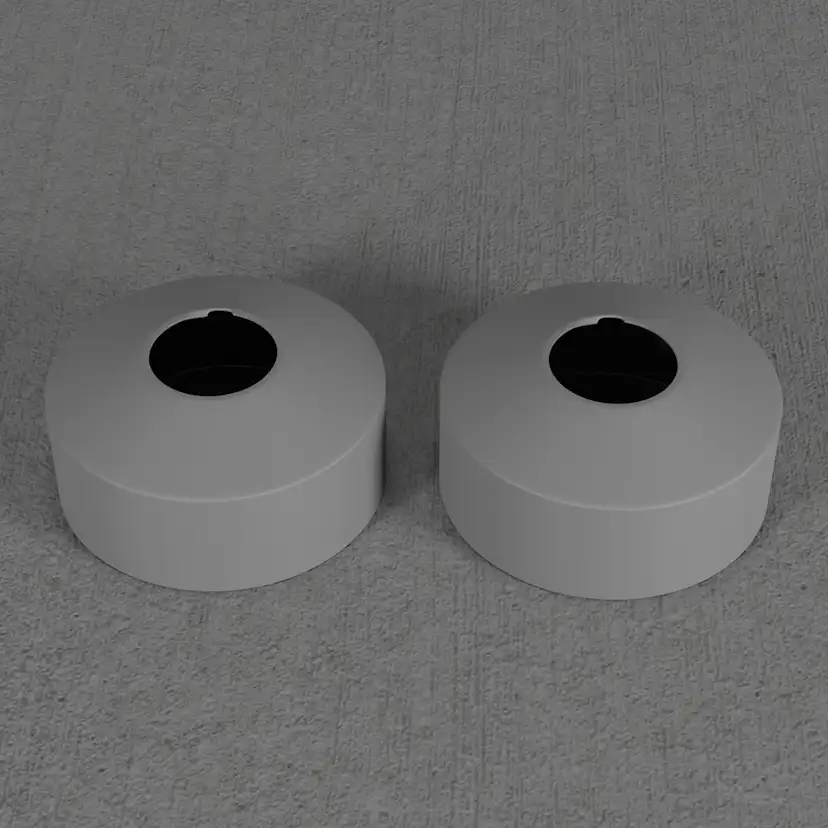 Täckbricka Scandtap Steel Pleasure Cover 33 mm á 2 st