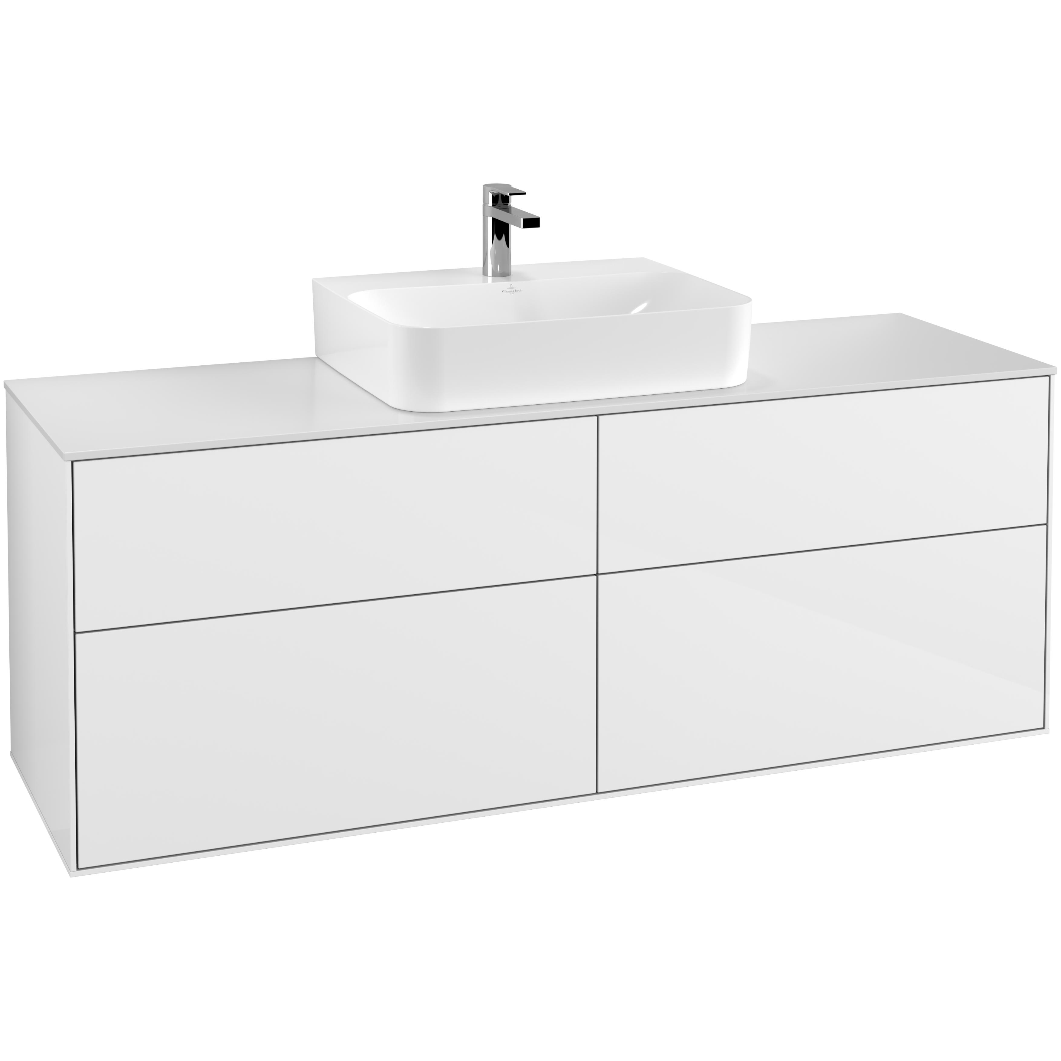 Tvättställsskåp Villeroy & Boch Finion med 4 Lådor och Bänkskiva för Centrerat Tvättställ