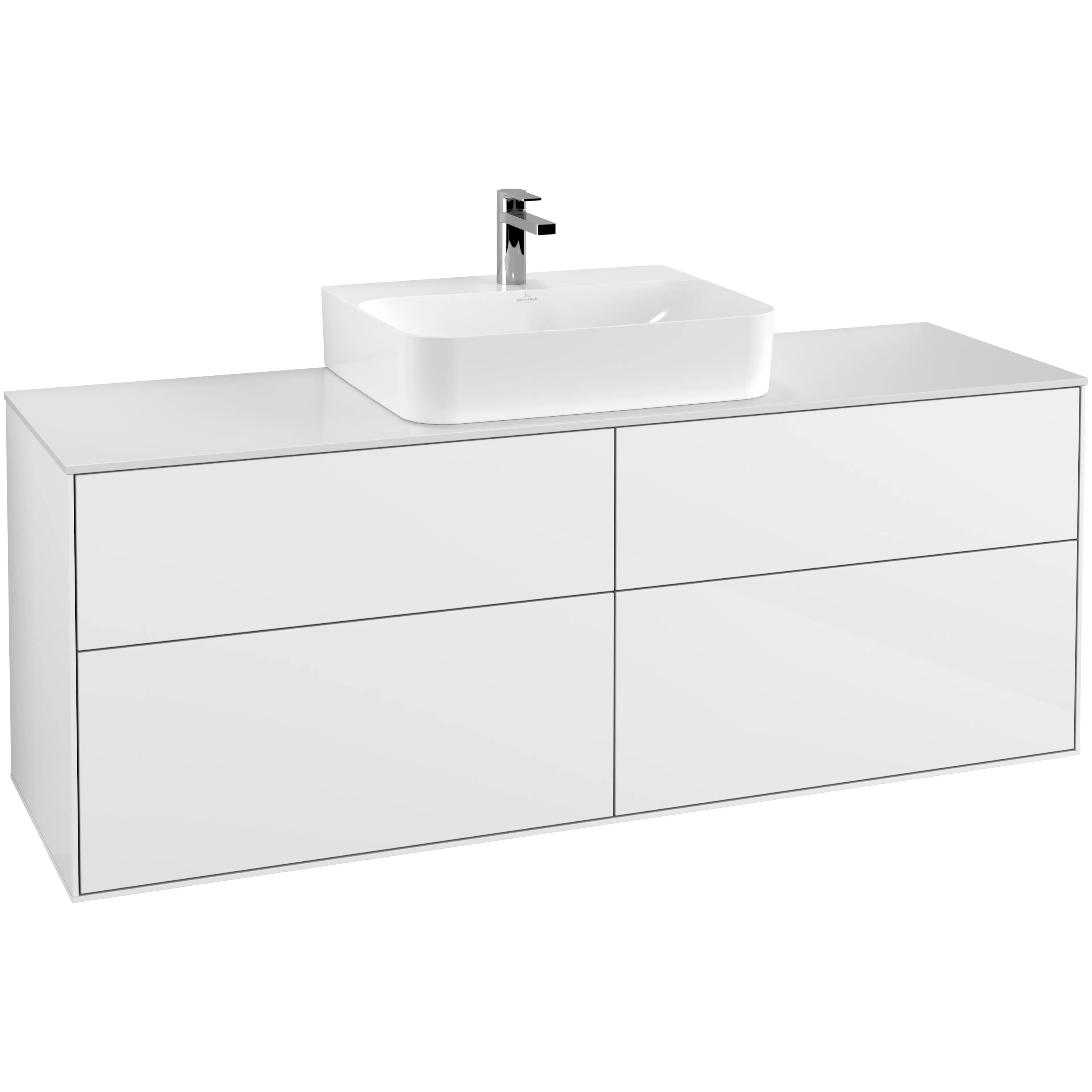 Tvättställsskåp Villeroy & Boch Finion med 4 Lådor och Bänkskiva för Centrerat Tvättställ