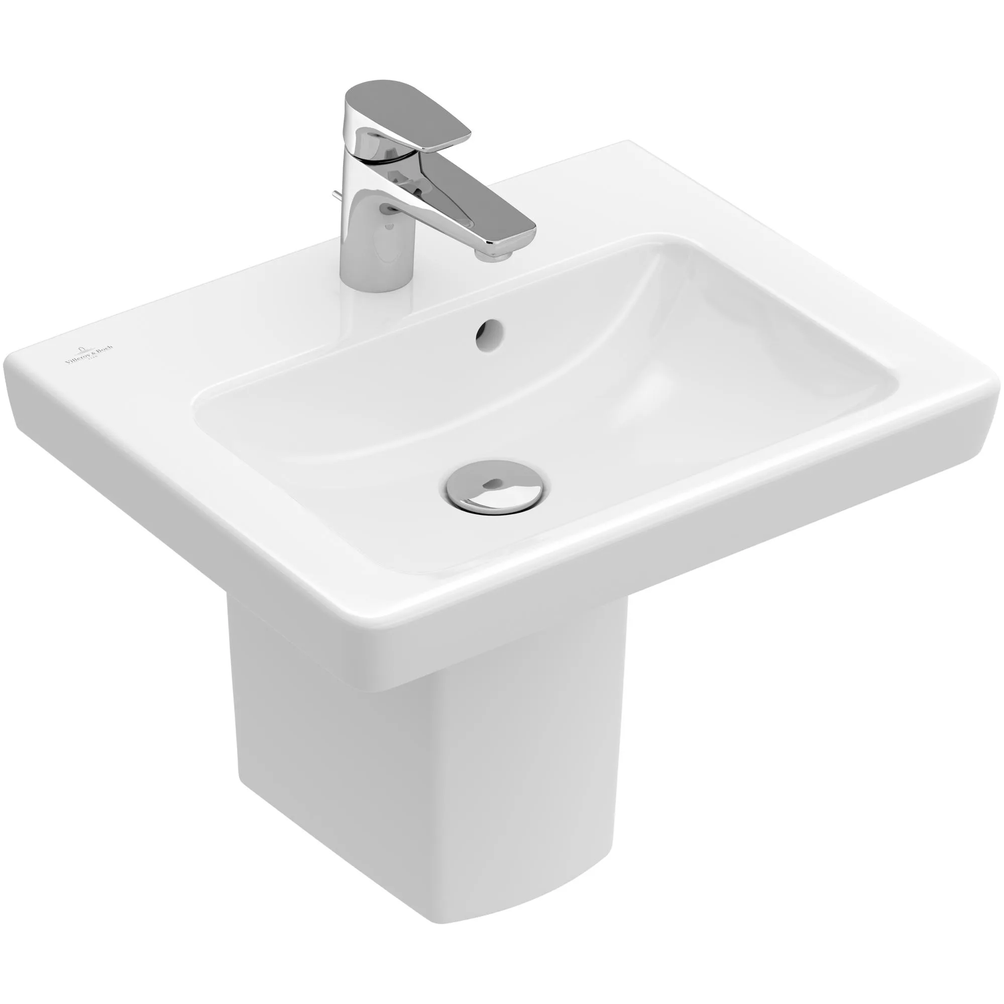 Tvättställ Villeroy & Boch Subway 2.0 Rektangulärt Med Bräddavlopp
