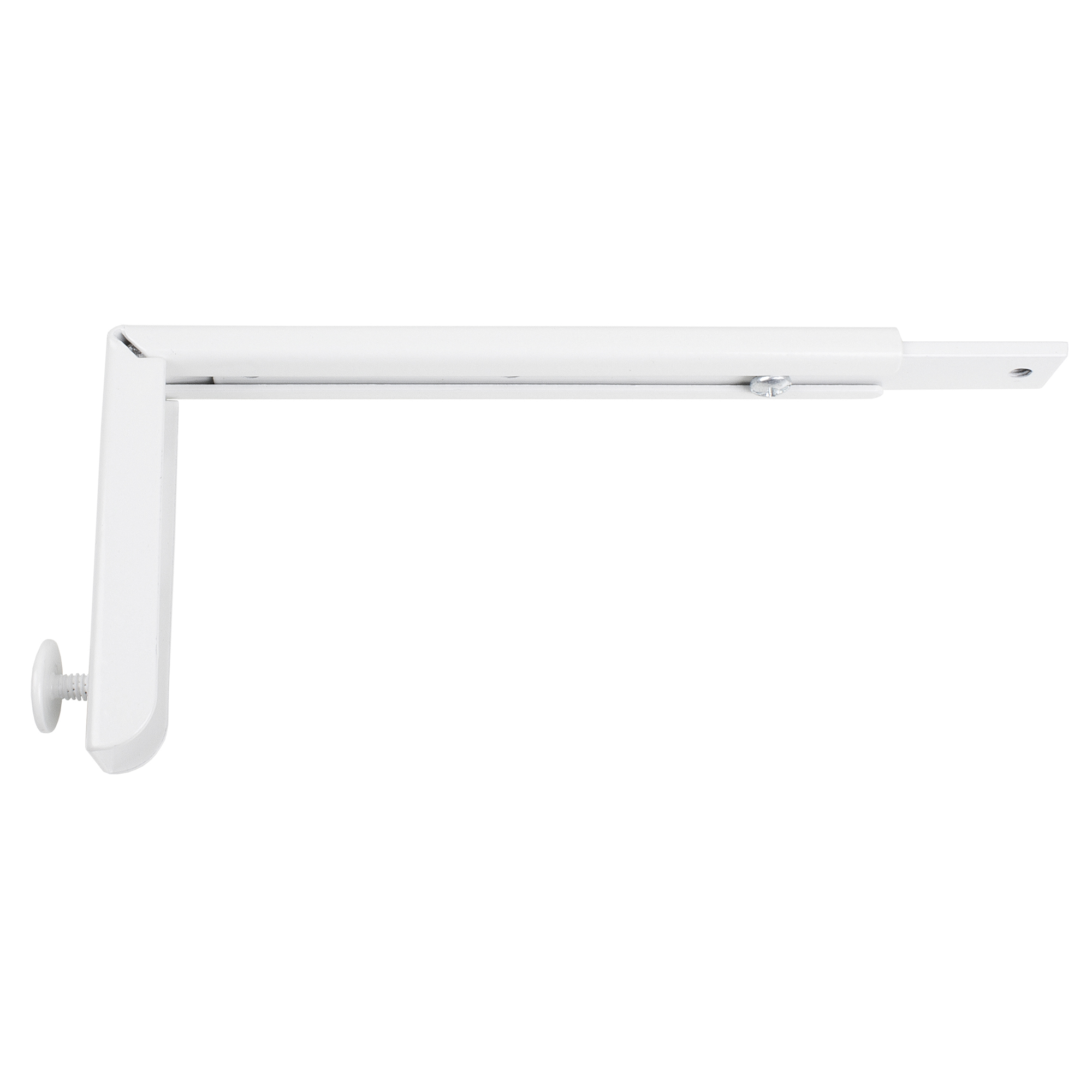 Gardintillbehör Kirsch Förstärkt Vinkel Elite-Skena Stöd Vit 20-30cm