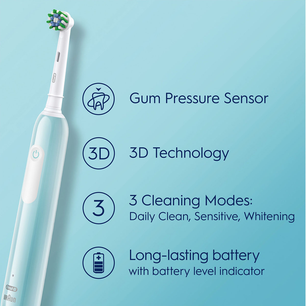 Eltandborste Oral-B Pro3 + Extra Refill + TC