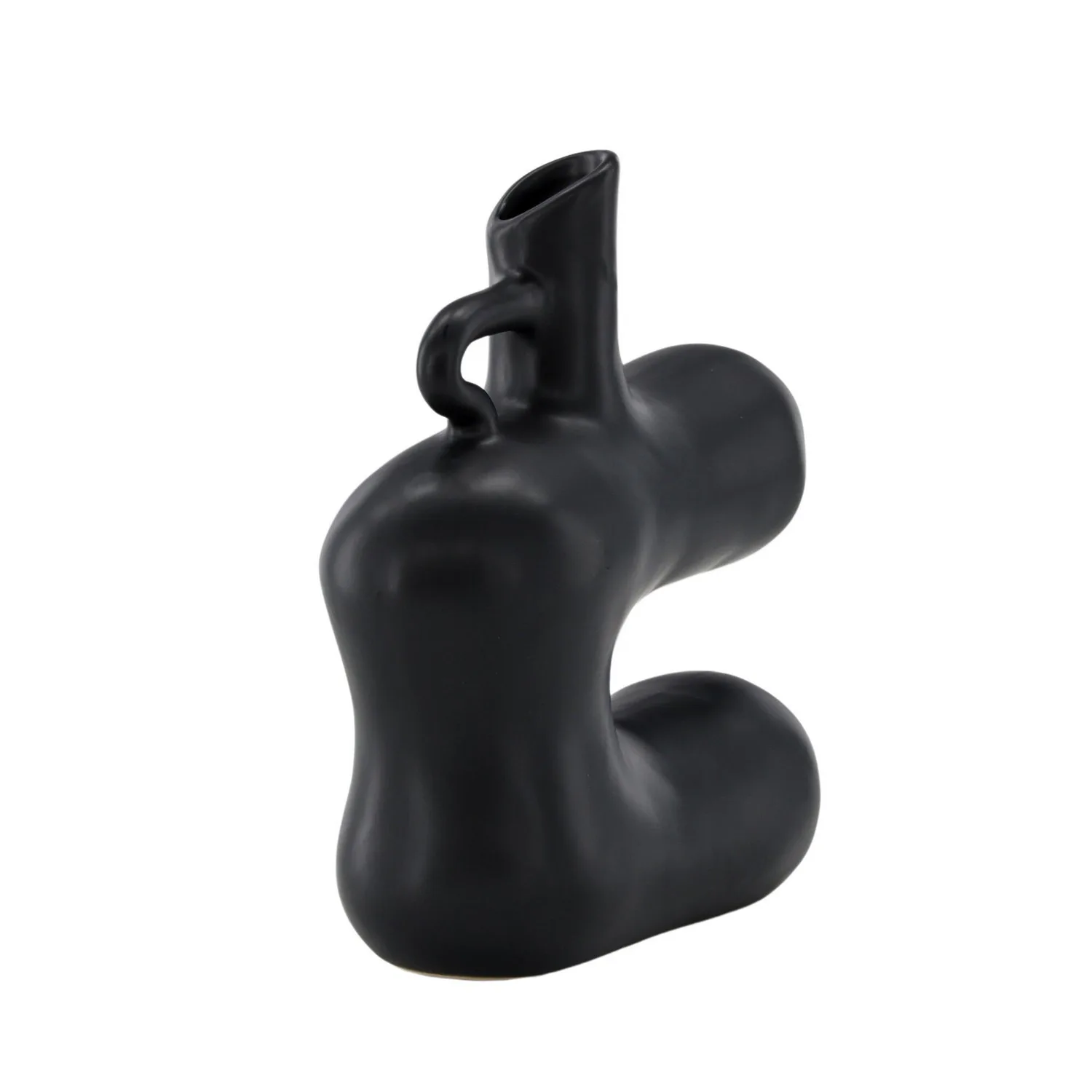 Dity Vase - Matte Black - 18*7*19Hcm Svart