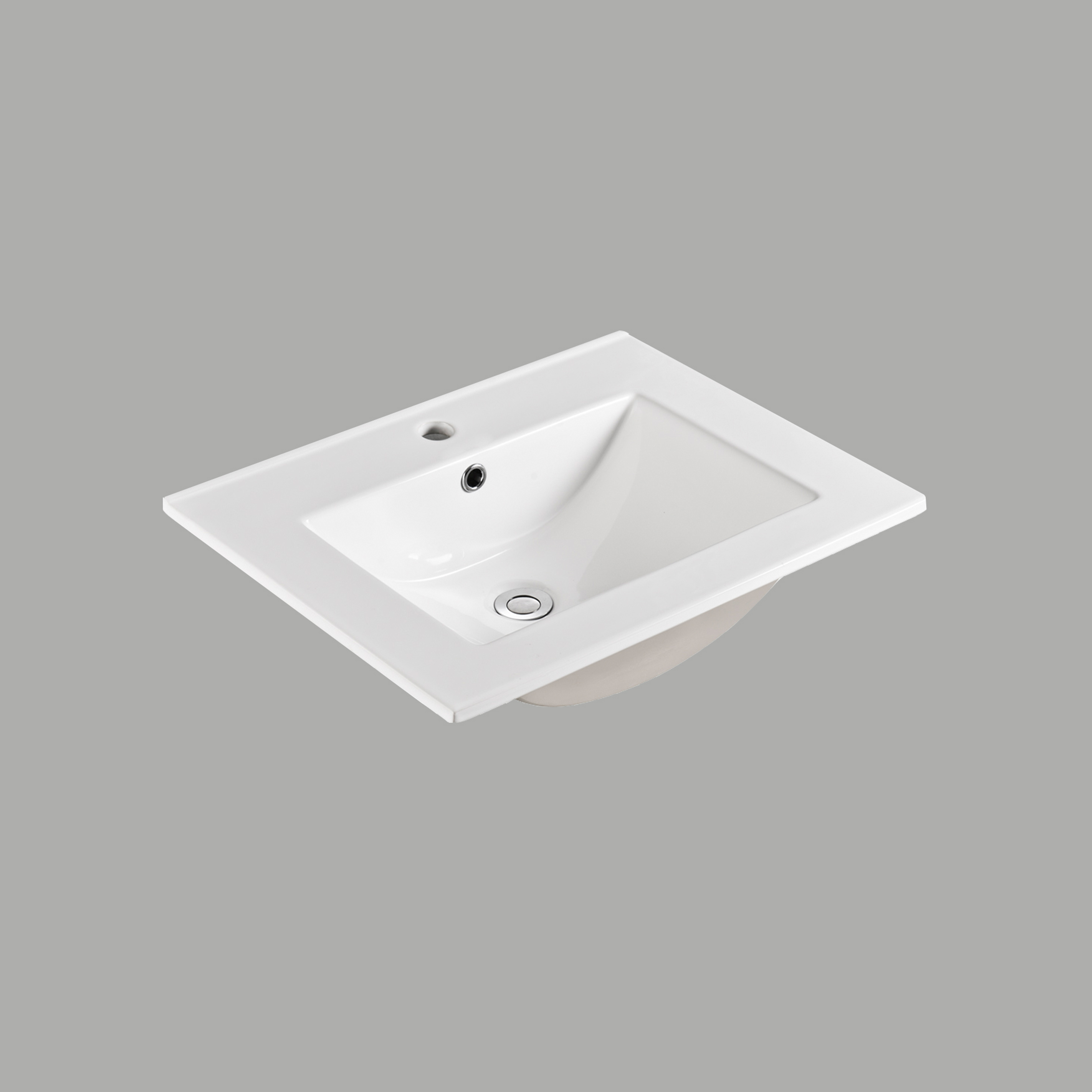 Möbelpaket 4AQUA Slim Vit 60 med Lådor och Spegel Luna LED