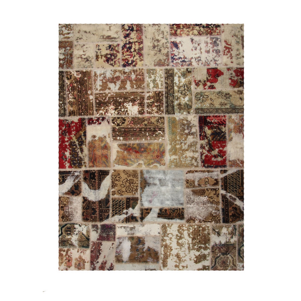 Persisk Patchworkmatta Arkiio Creme/Brun 168x223