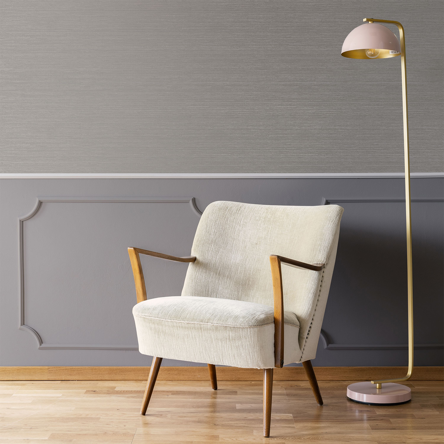 Tapet Boutique Gilded Texture Moonstone Grå