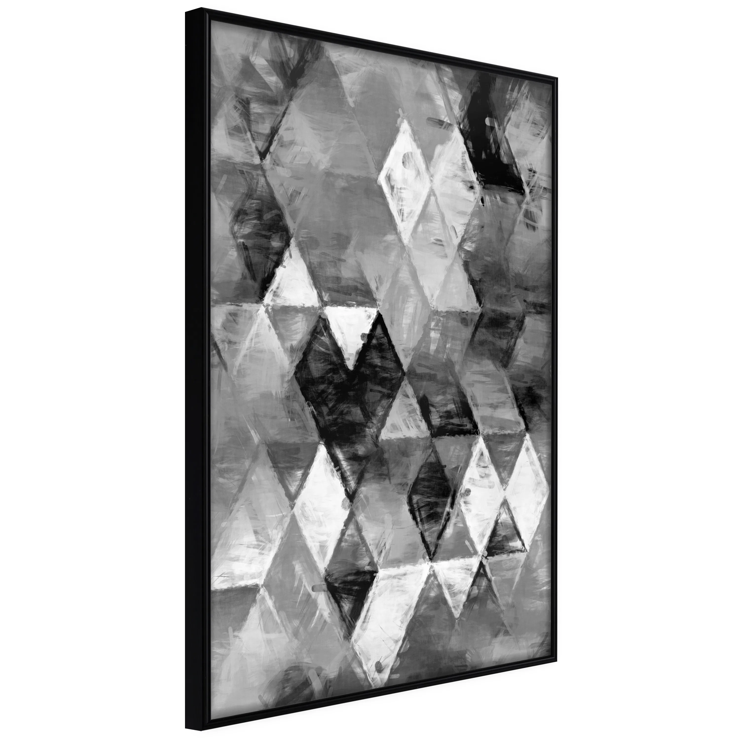 Poster Artgeist Affisch Black and White Diamonds