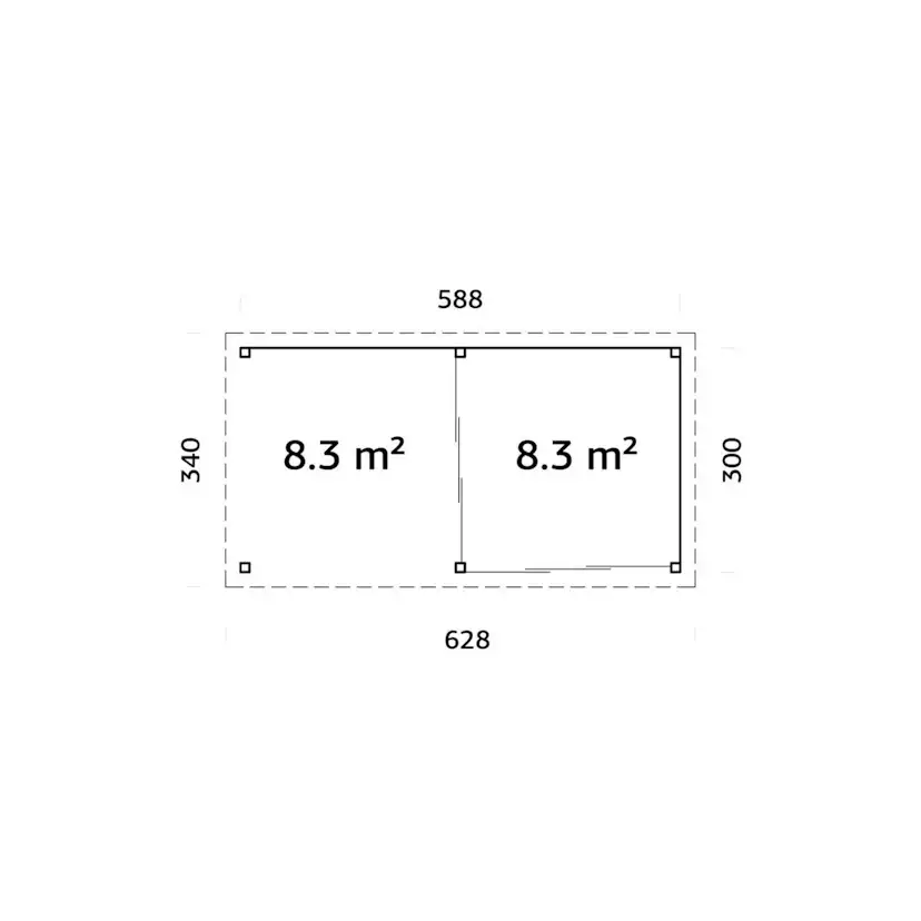 Uterum Palmako Lenna 16,6 m2 Set 405 Slide
