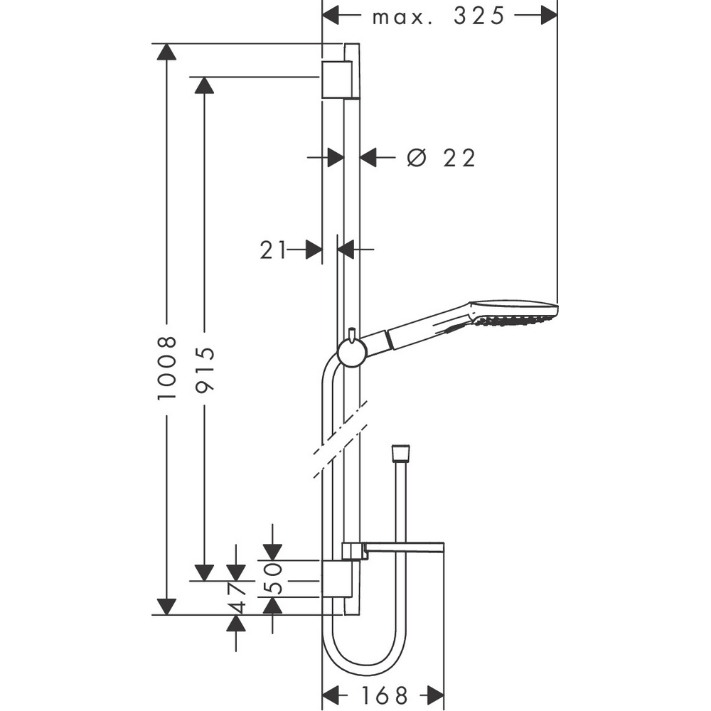 Duschset Hansgrohe Raindance Select E 120 3jet