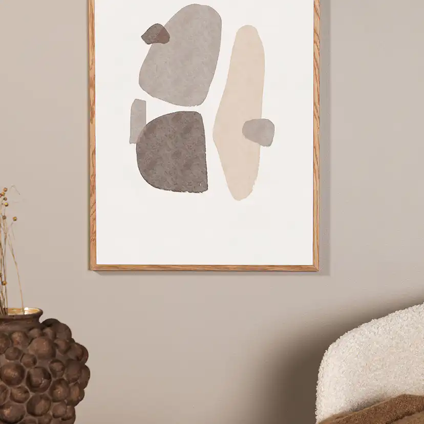 Posters Venture Home Shapes 50x70 Svart/vit