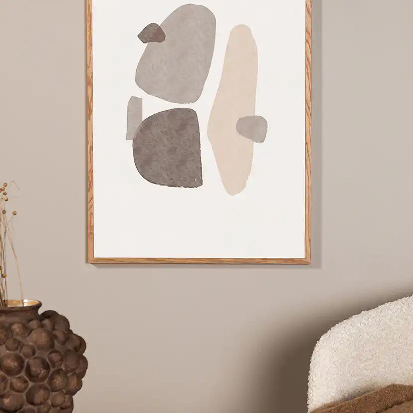 Posters Venture Home Shapes 50x70 Svart/vit
