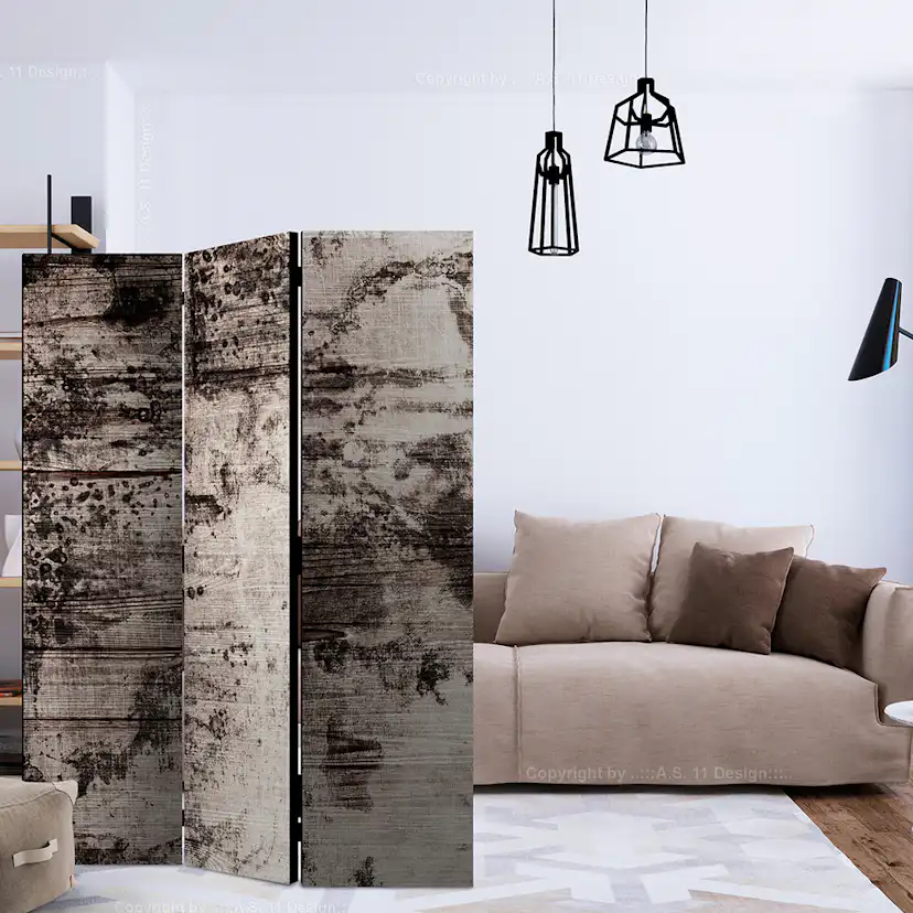 Rumsavdelare Arkiio Burnt Wood 135x172 cm