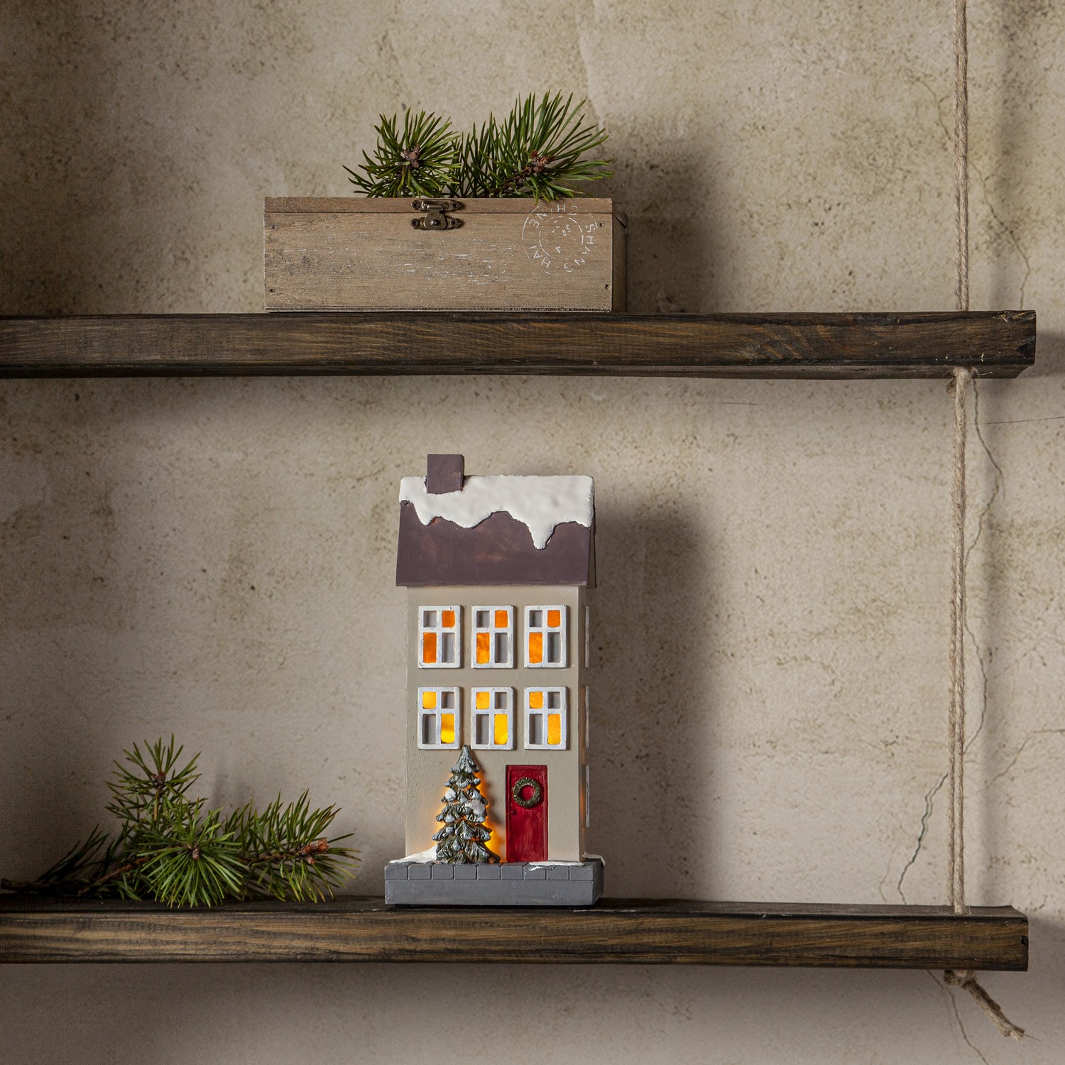 Dekoration Star Trading Hus Beige