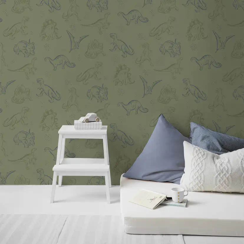 Tapet Superfresco Easy Dino Dark Green