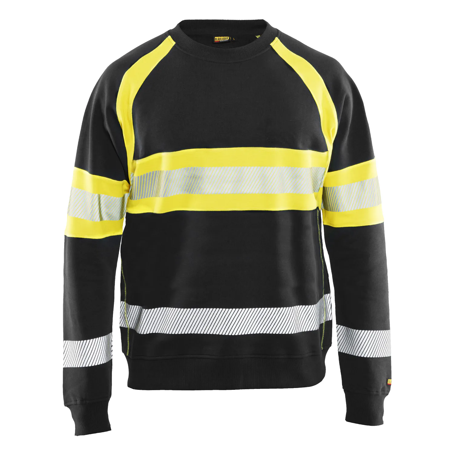 Sweatshirt Blåkläder 33591158 Svart/Varselgul, storlek: M