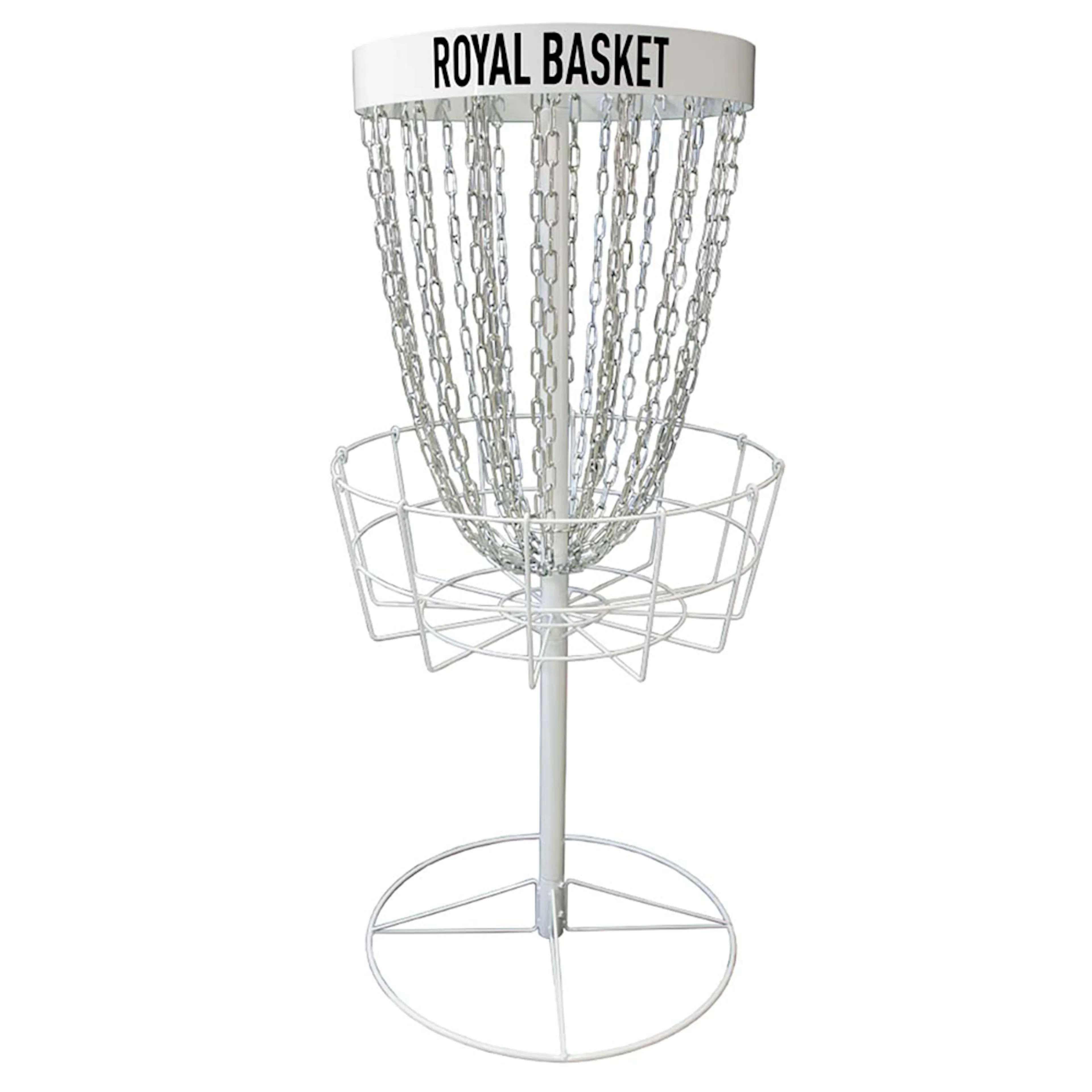 Frisbeegolfkorg Viking Discs Royal Basket Stålkorg Vit