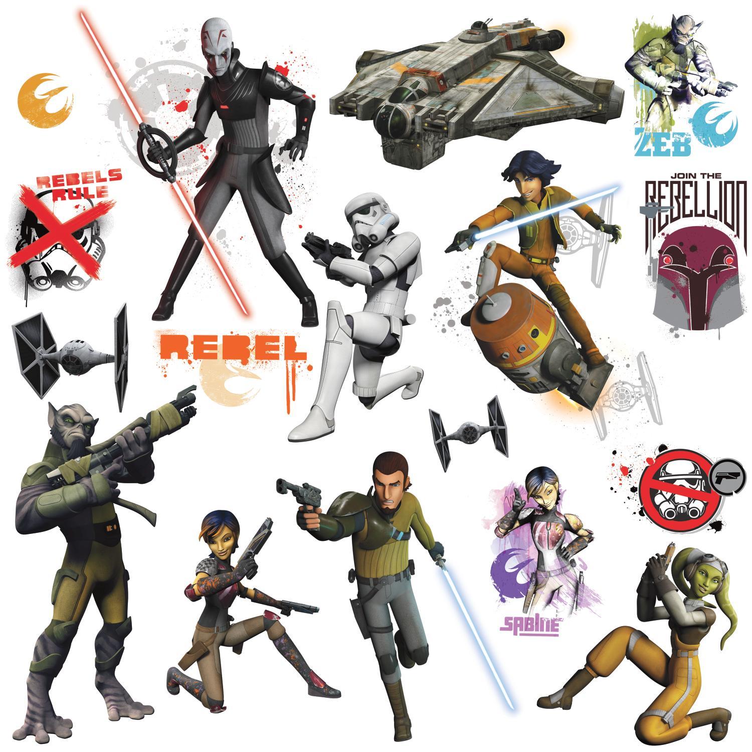 Väggdekor RoomMates Kids Star Wars Rebels