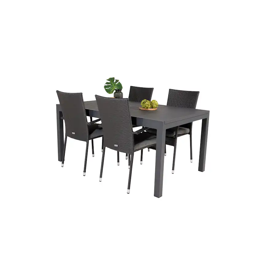 Matgrupp Venture Home Madrid 160/240 med 4 Asta Stolar
