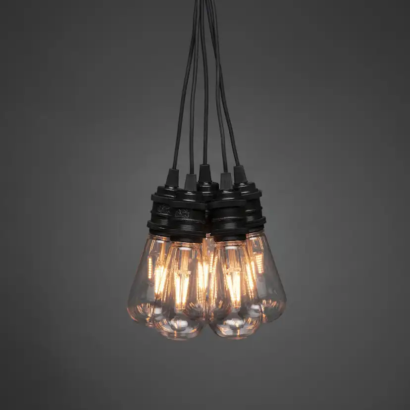 Tilläggsslinga Gnosjö Konstsmide E27 10 Amber LED