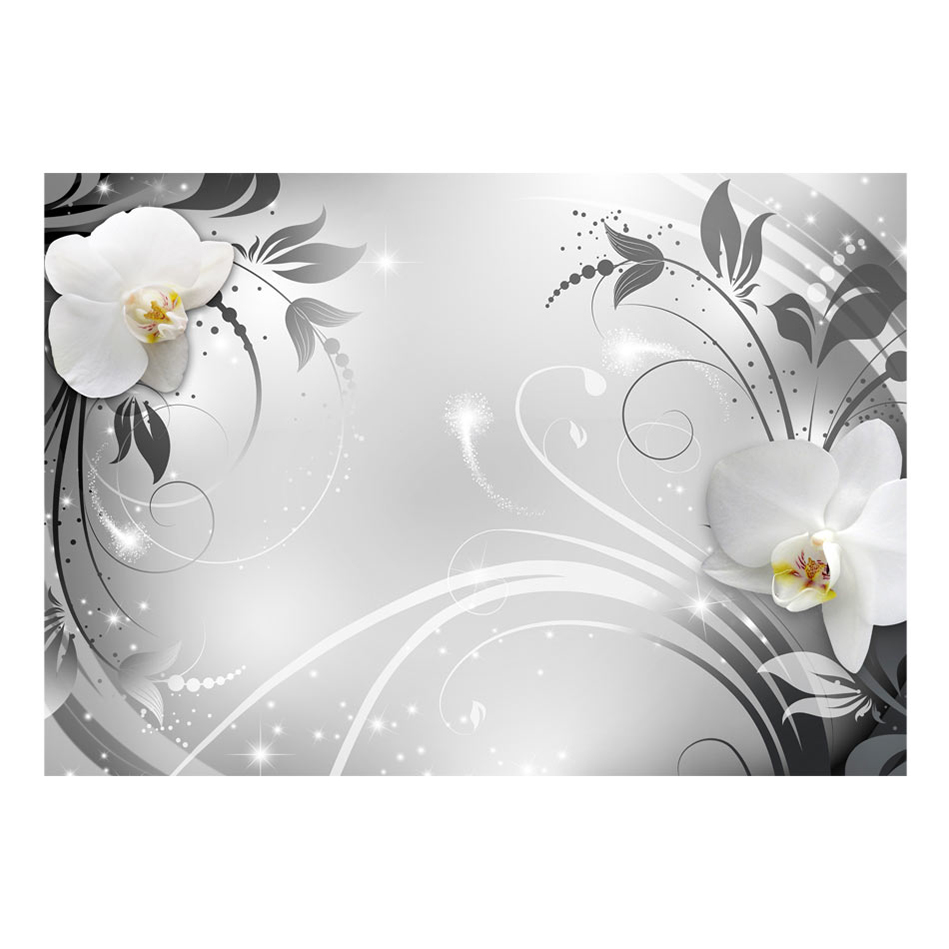 Fototapet Arkiio Orchids On Silver