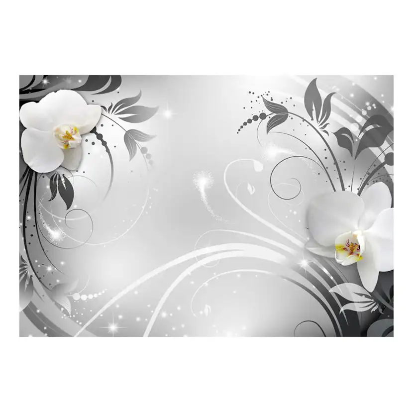 Fototapet Arkiio Orchids On Silver