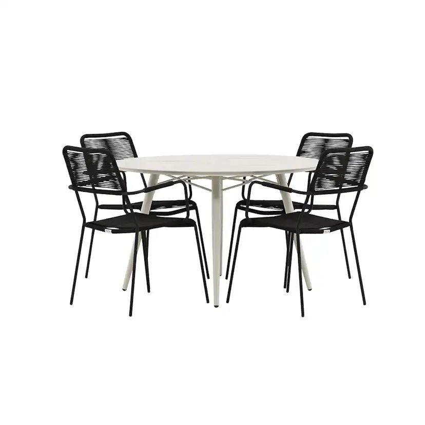 Matgrupp Venture Home Lina med 4 Lindos Stolar