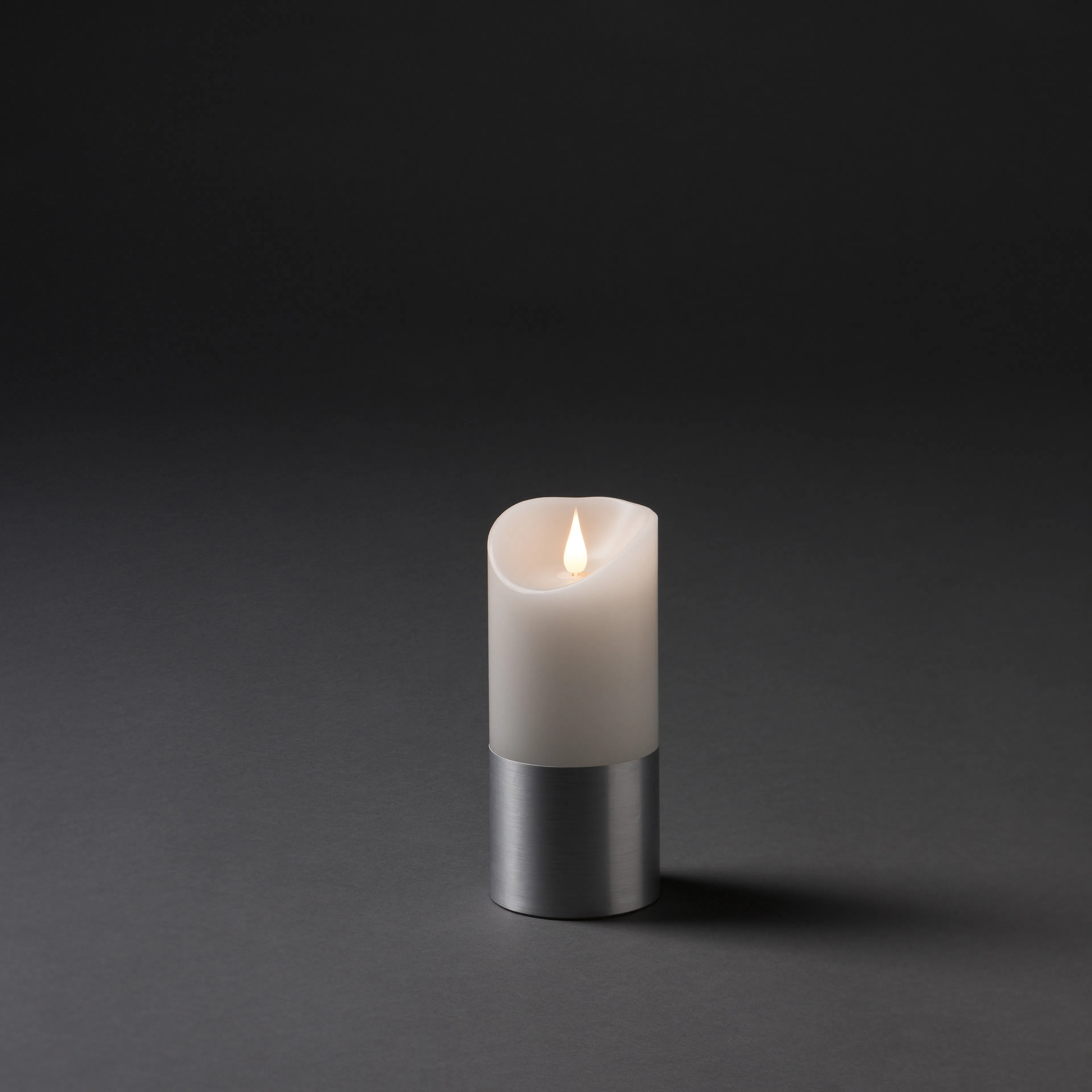 Vaxljus med silverfolie 17,5cm Silverfolie