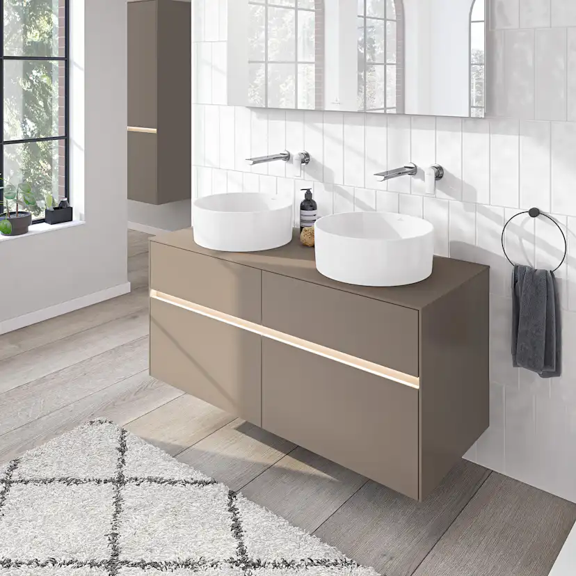 Tvättställ villeroy & Boch Collaro 4A184001 Vit Alpin, för Väggmonterad blandare