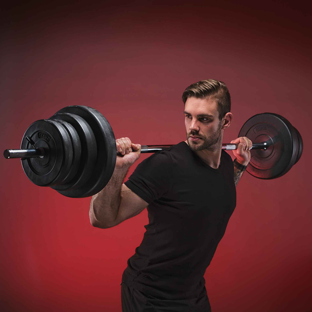 Skivstångsset Fitn Shape 110 kg