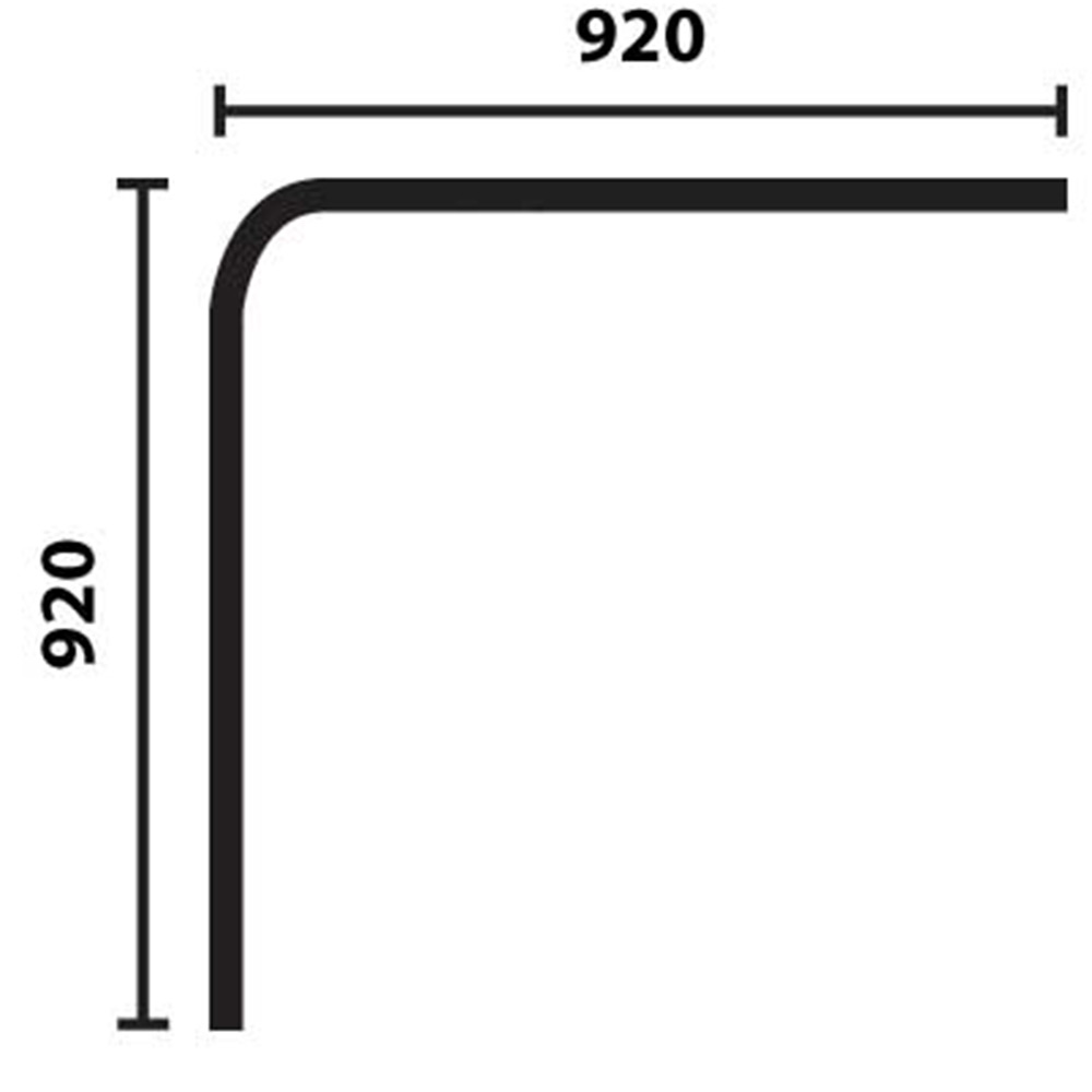 Duschsarg 90 x 90 cm , Vit Vit
