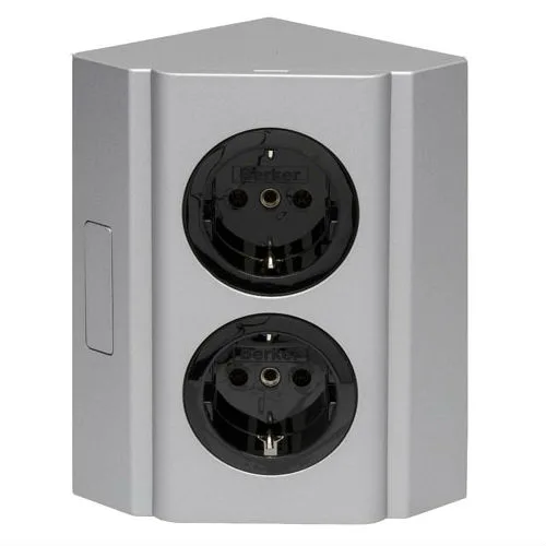 Kopplingsbox Beslag Design Dubbelt eluttag