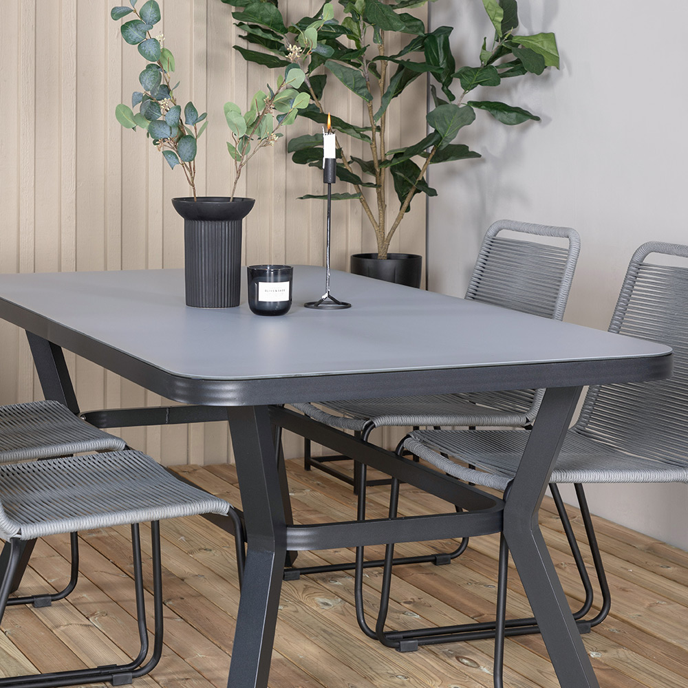 Matgrupp Venture Home Vyn med 4 Lumi Stolar